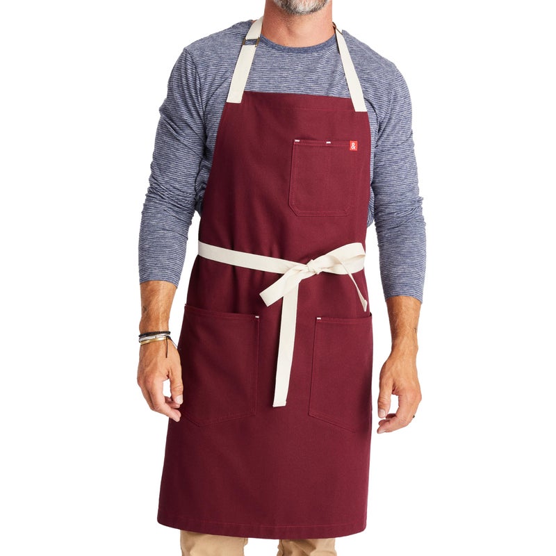 Hedley & Bennett hedley  bennett Essential Apron  Professional Chef Apron with Pockets  Kitchen Apron for Men  Grilling Apron  Chef Aprons for Men  Apron for Women  8oz 100 Cotton Canvas Fabric  Denver Brown 