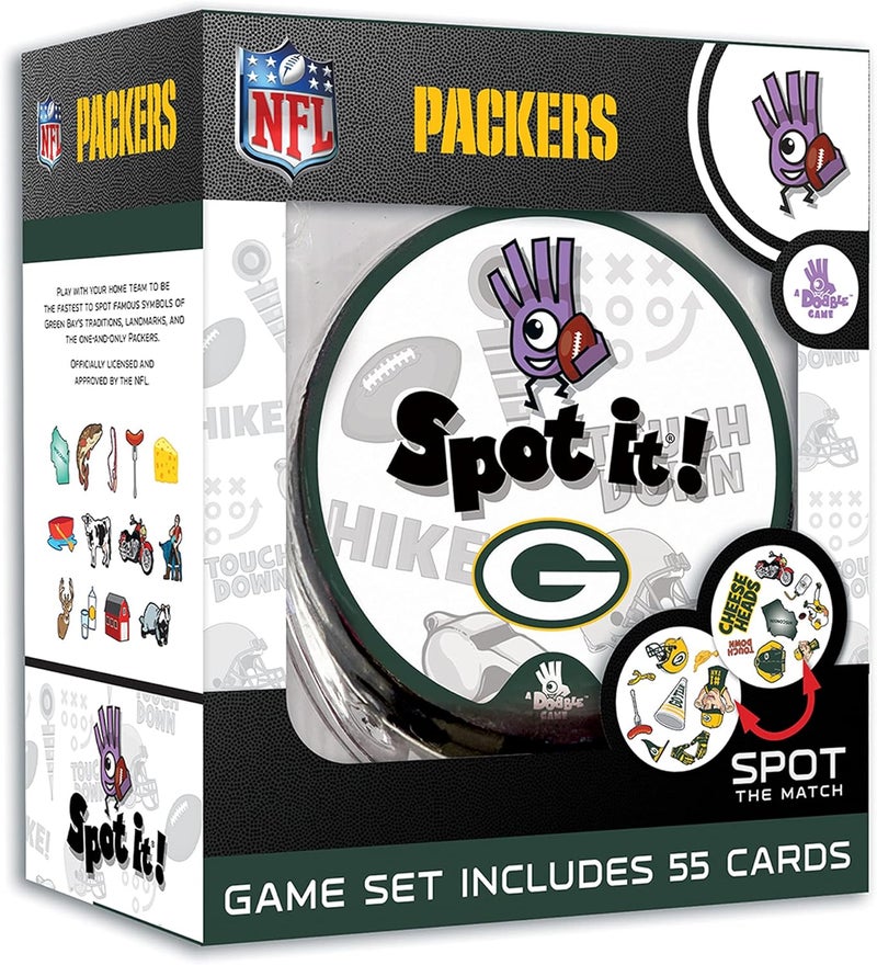 Master Pieces Game Day - NFL Green Bay Packers Spot It Game For Kids, Adults, and Family - Image 2
