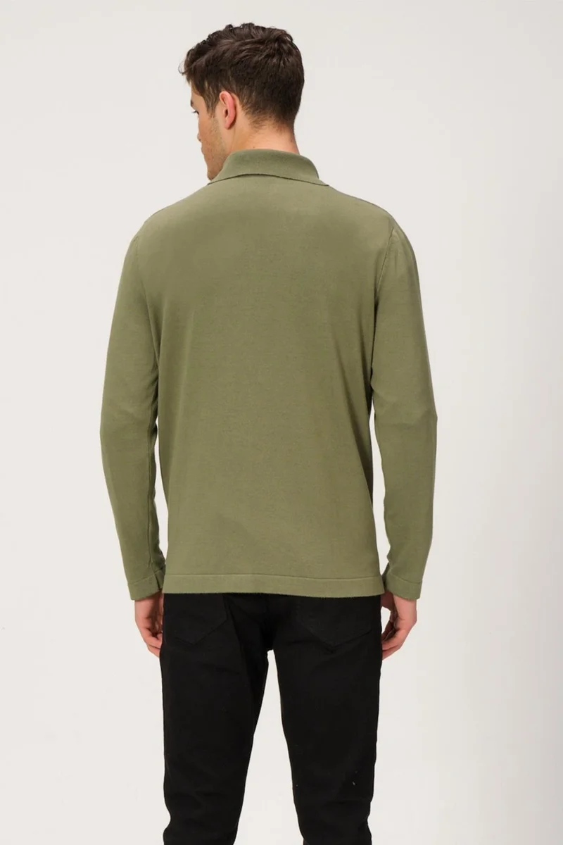 Alexander Gardi Zippered Polo Neck Sweater (E23-6702)