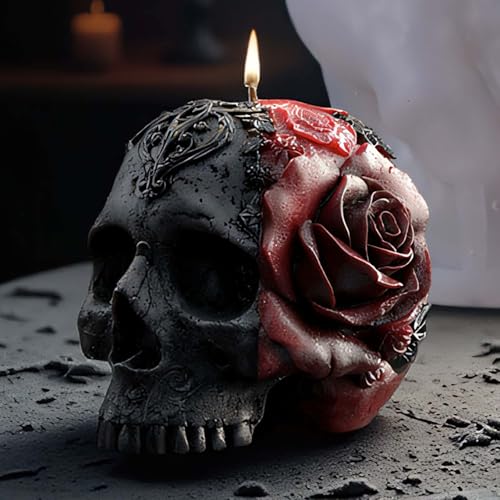 EVERELAM Halloween Skull Hand Ghost Cylinder Molds Silicone Wave Spiral Candle Mold - Silicone Resin Casting Molds for Candle & Resin & Soap Craft Supplies - Image 4