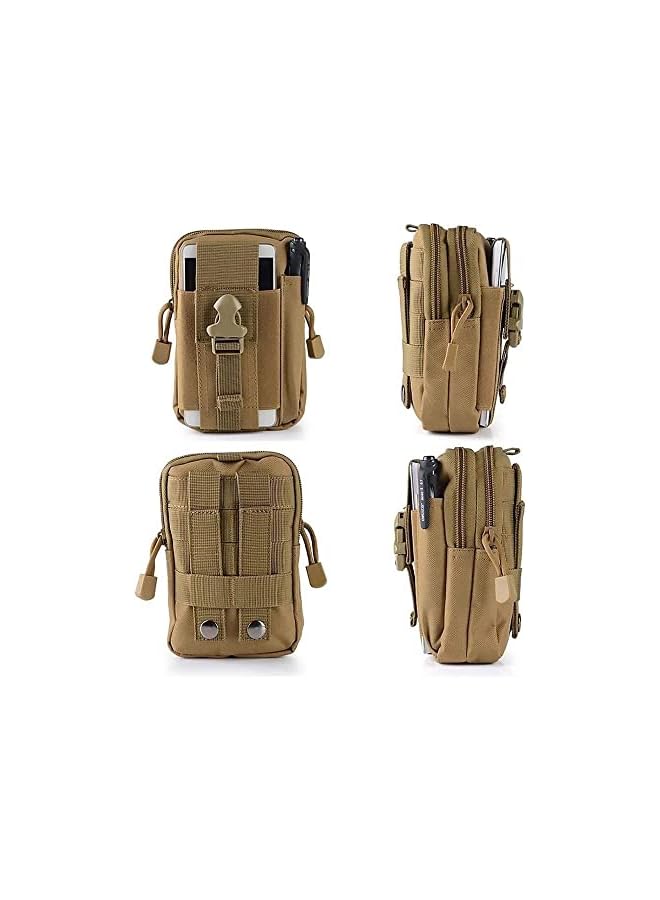 promass Tactical Waist Pack Army Camo Molle Bag with Zipper Nylon Tool Holder EDC Pouch Mobile Phone Belt for Camping Hiking - Image 5