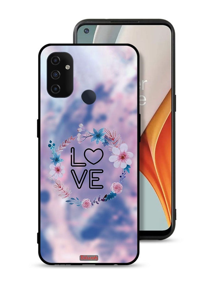 Tolwak OnePlus Nord N100 Protective Case Cover Love In Flowers Ring Art - Image 1