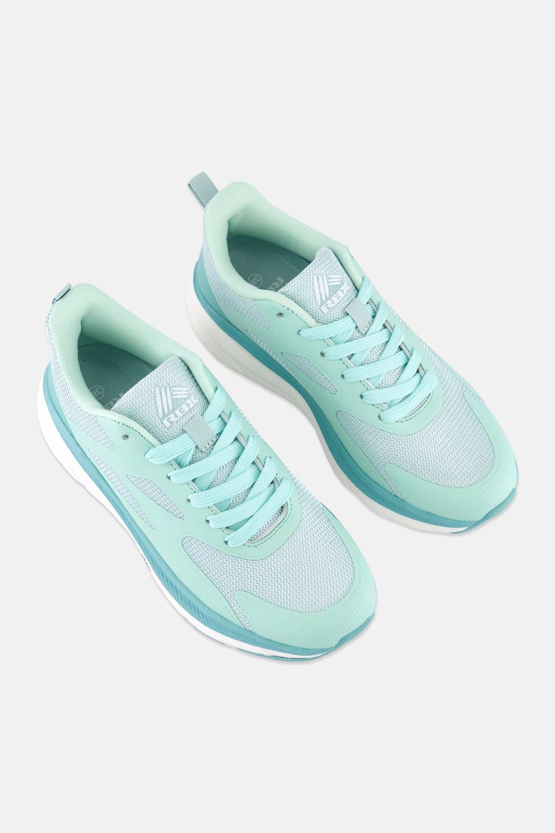 RBX Women Lace Up Training Shoes, Mint Green - Image 4