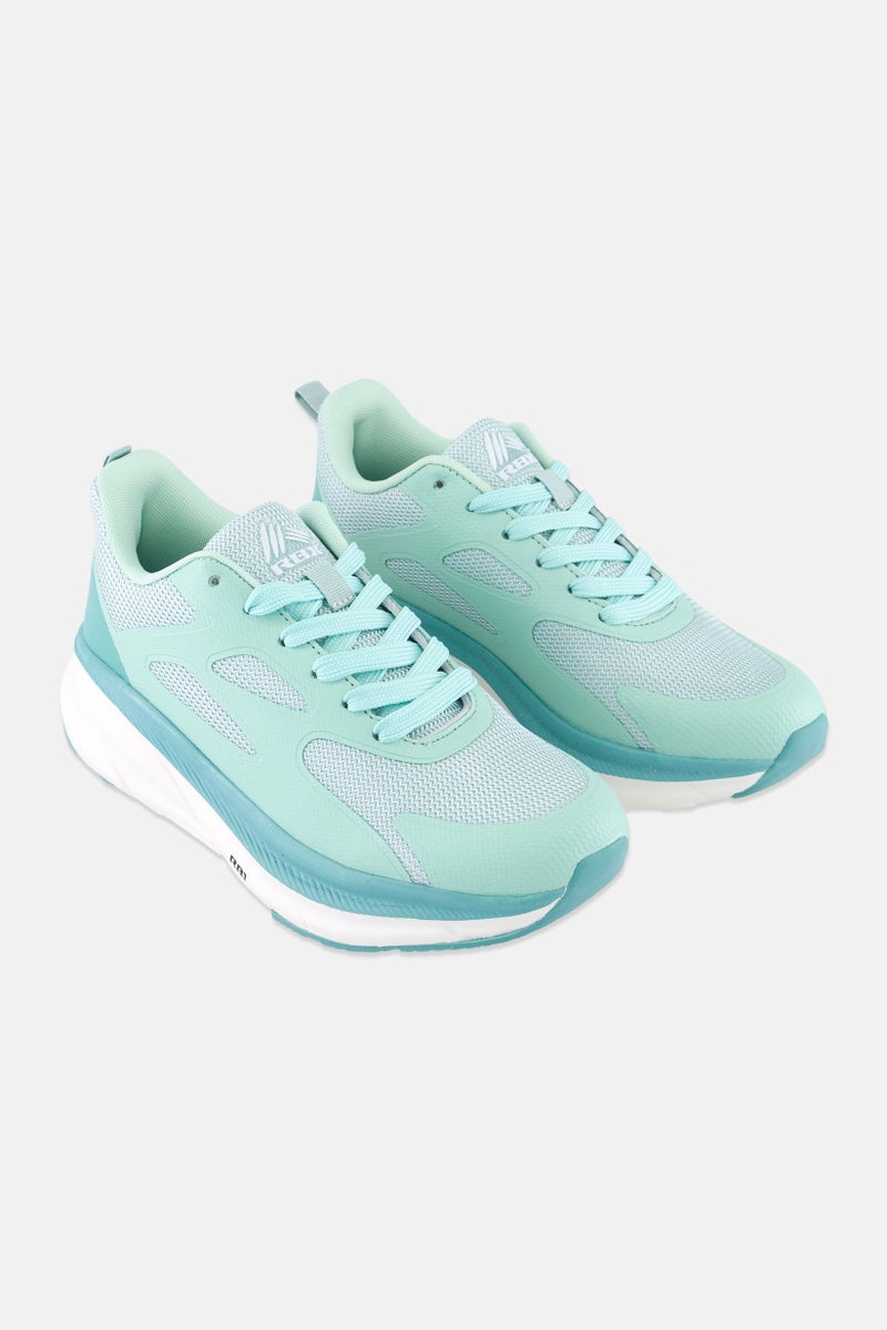 RBX Women Lace Up Training Shoes, Mint Green - Image 1