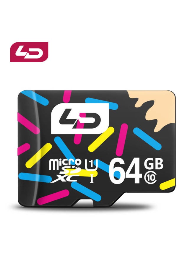 Genuine LD And Nuo TF64G Mobile Phone Memory Card High-speed Memory Card C10 Navigator Driving Recorder Special Card-Capacity:64GB