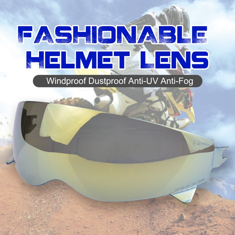 Helmet Lens: Style 1 Premium PC Material Anti-UV Anti-Fog Anti-Scratch - Easy To Install Helmet Visor for Scorpion EXO Retro Helmet Replacement - Image 4