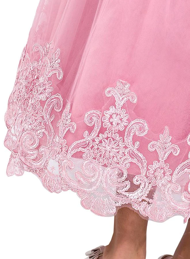 babyqlo Lace Bodice Tulle Dress