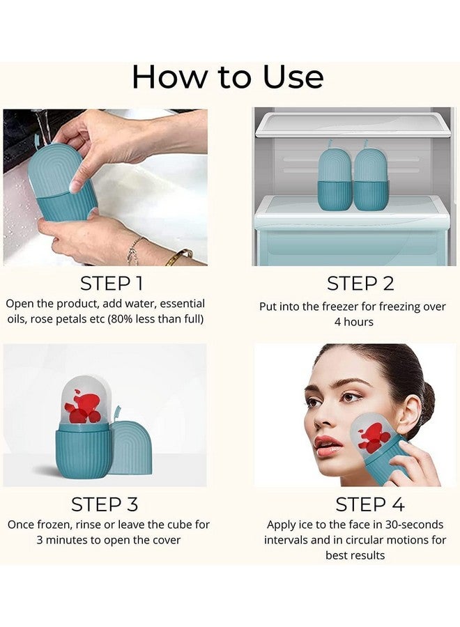 AIDROM MART Ice Roller For Face Neck and Body | For Puffy Eyes, Easy to Use and Carry | Unbreakable and Reusable | Glowing and Clear Skin - Image 5