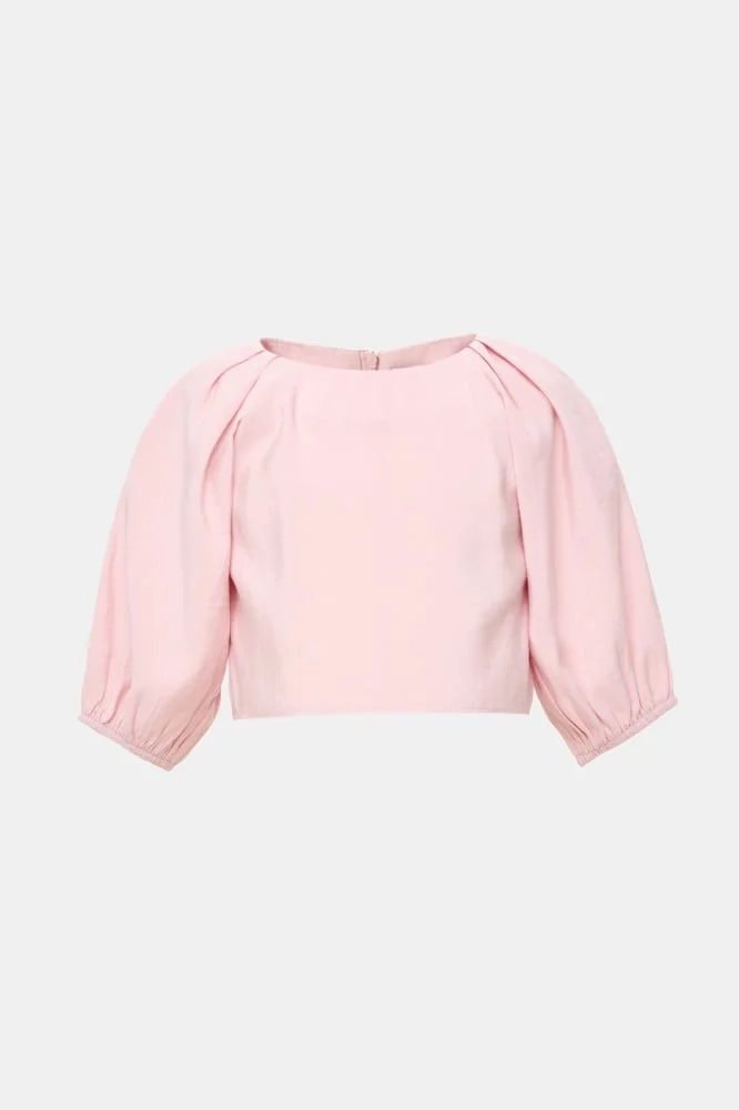 Tenda Short blouse with puff sleeves