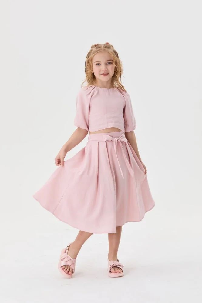 Tenda Short blouse with puff sleeves