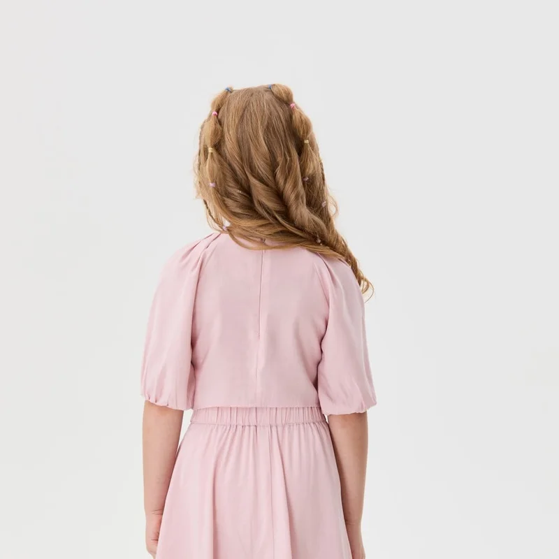 Tenda Short blouse with puff sleeves