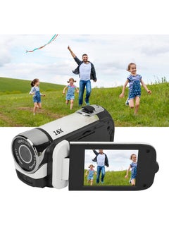 AROAQ D90 Digital Camera, 1080P 16MP Handheld Video Camera With 2.4inch Rotatable Screen, Portable Durable HD Video Recorder With Fill Light For Vlogging Traveling Recording, (1pc, White)  - Image 4
