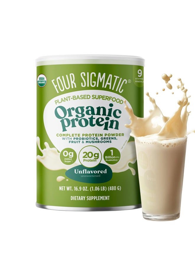Four Sigmatic Plant-Based Organic Protein Powder, Unflavored, 1.06 Lb Packaging May Vary - Image 4