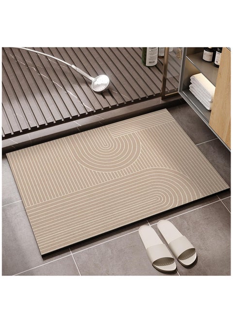 Bath Mat, Absorbent Carpet with Anti Slip Pad, Diatom Mud Cushion for Bath and Kitchen