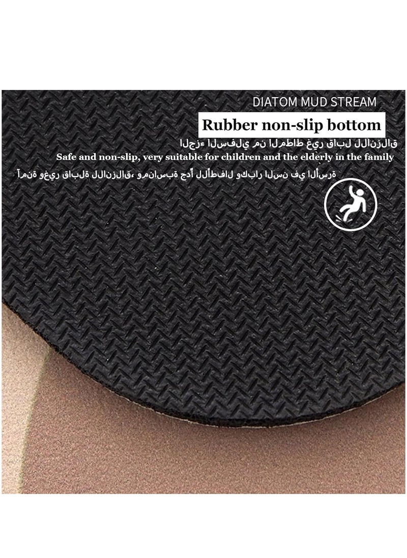 Bath Mat, Absorbent Carpet with Anti Slip Pad, Diatom Mud Cushion for Bath and Kitchen