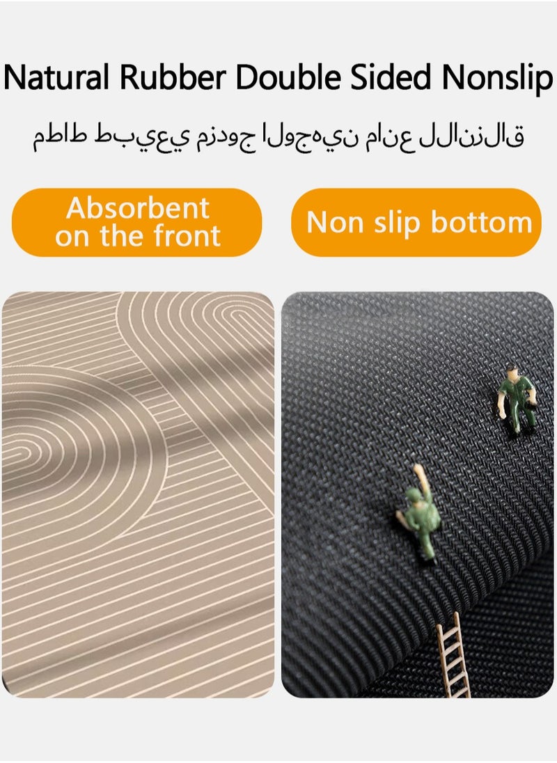 Bath Mat, Absorbent Carpet with Anti Slip Pad, Diatom Mud Cushion for Bath and Kitchen