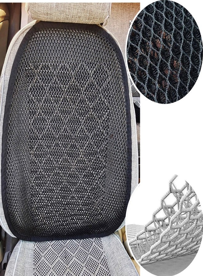 acdiac Summer Cool 3D Air Mesh Breathable Vented Car Seat Cushion Pad,Universal Auto Back Cooling Ventilated Seat Cover for Car SUV Truck Van Pickup for Driving Seat(Black, 1 Pack Back Cushion) - Image 2
