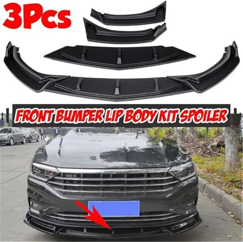 Vuzmode Front Bumper Lip Spoiler Kit for VW Jetta MK7 - Image 3
