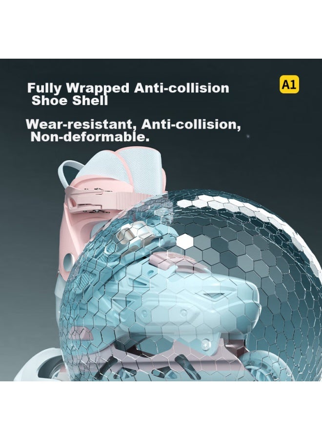 Sway Roller Skates For Children, Inline Skates For Boys And Girls, Beginner Set With Adjustable Wheels, Light-up Inline Skates For Ice Skating And Roller Skating - Image 5