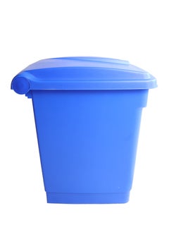 Generic Step Trash Bin | Plastic Matte Finish | Suitable For Bathrooms, Kitchens & Communal Spaces | Blue | 30 Liters  - Image 2