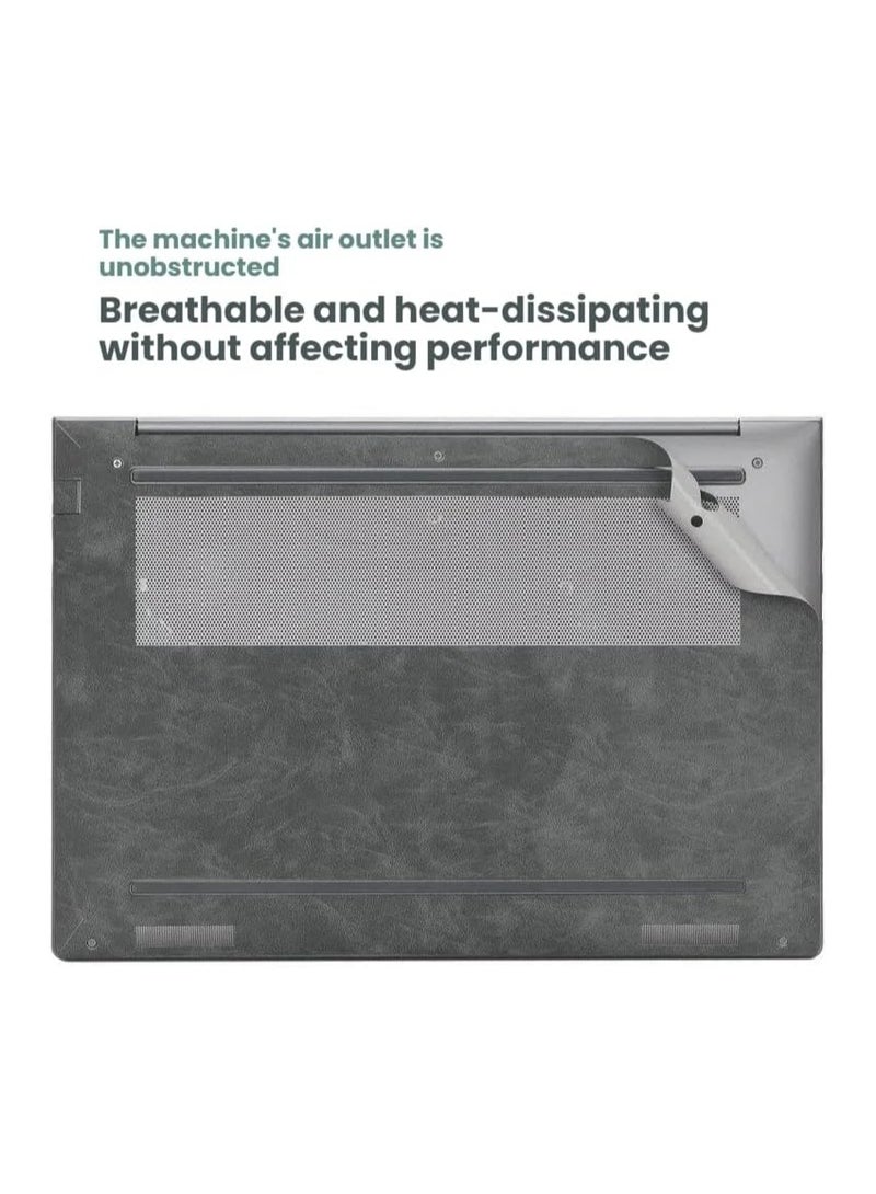 عام غطاء ملصقات متوافق مع كمبيوتر HP Zhan 99 16 G1i 2025 مقاس 16 بوصة، مصنوع من فيلم جلد مقاوم للخدوش مع حماية ثلاثية الجوانب. - Image 3