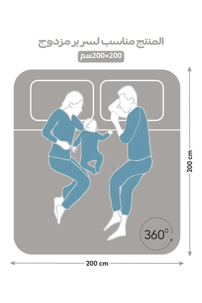دوناتيلا طقم شرشف سرير 3 قطع مقاس مزدوج يناسب سرير 200×200 سم , مايكروفايبر ناعم , مقاوم للحساسية , مضاد للانكماش , يناسب جميع الفصول