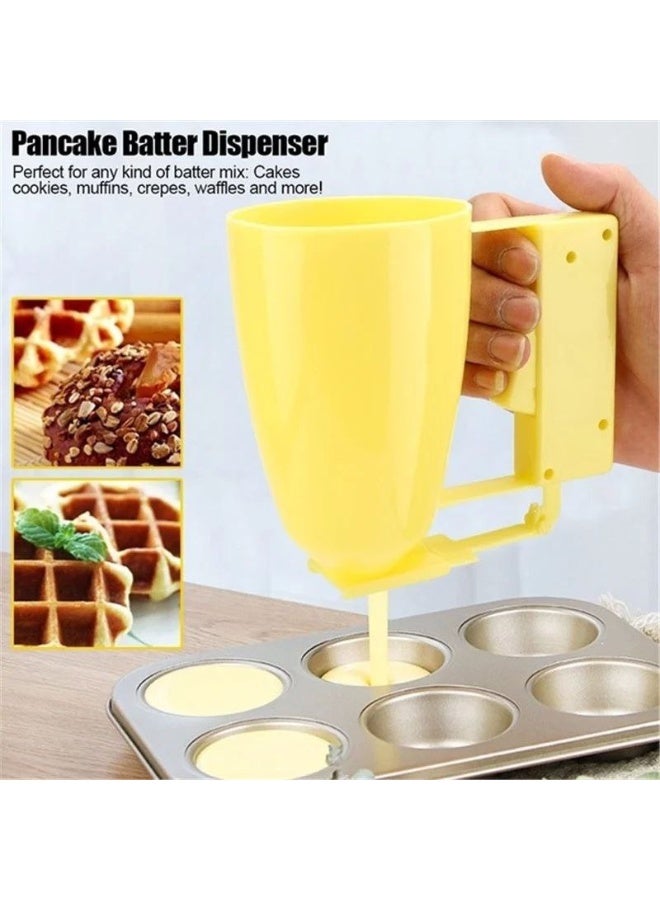 Master the art of making perfect, evenly-shaped dumplings with this convenient Loukoumades / Zalabia Maker. Featuring an ergonomic and mess-free design, this dispenser allows you to release and cut the batter with a simple, smooth click, crafted from high-quality food-grade materials that are durable and easy to clean, ensuring a fast and professional dessert prep at home. - Image 4