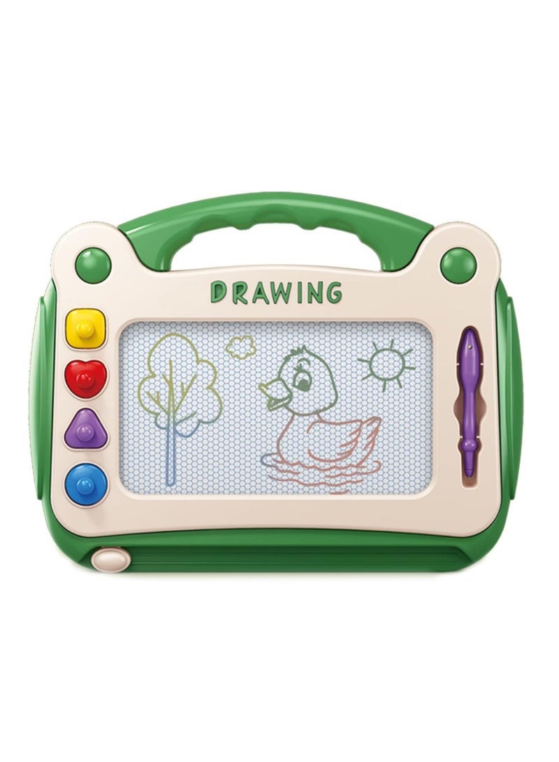 ECVV ECVV Magical Magnetic Drawing Board Set-Easy Erase & Reuse, Encourages Creativity & Learning, Perfect Educational Toy for Children(L-Green) - Image 1