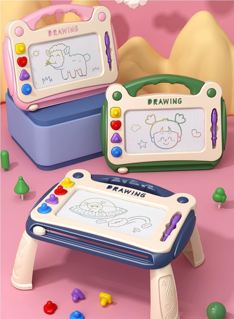 ECVV ECVV Magical Magnetic Drawing Board Set-Easy Erase & Reuse, Encourages Creativity & Learning, Perfect Educational Toy for Children(L-Green) - Image 4