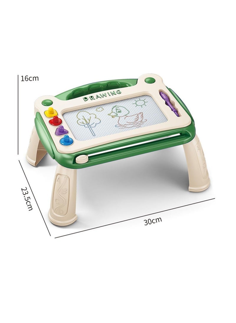 ECVV ECVV Magical Magnetic Drawing Board Set-Easy Erase & Reuse, Encourages Creativity & Learning, Perfect Educational Toy for Children(L-Green) - Image 3