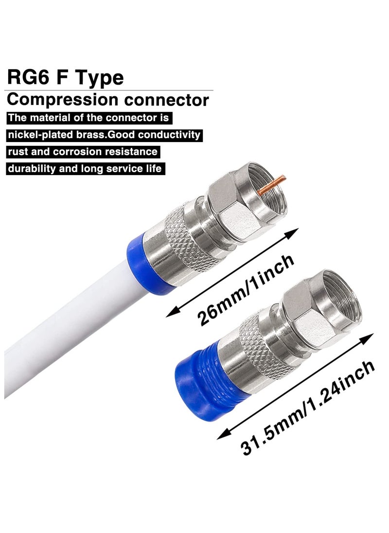 RG6 Compression connectors,Coaxial cable connector F Type Wire Connector (RG6 F Type Compression Connector)