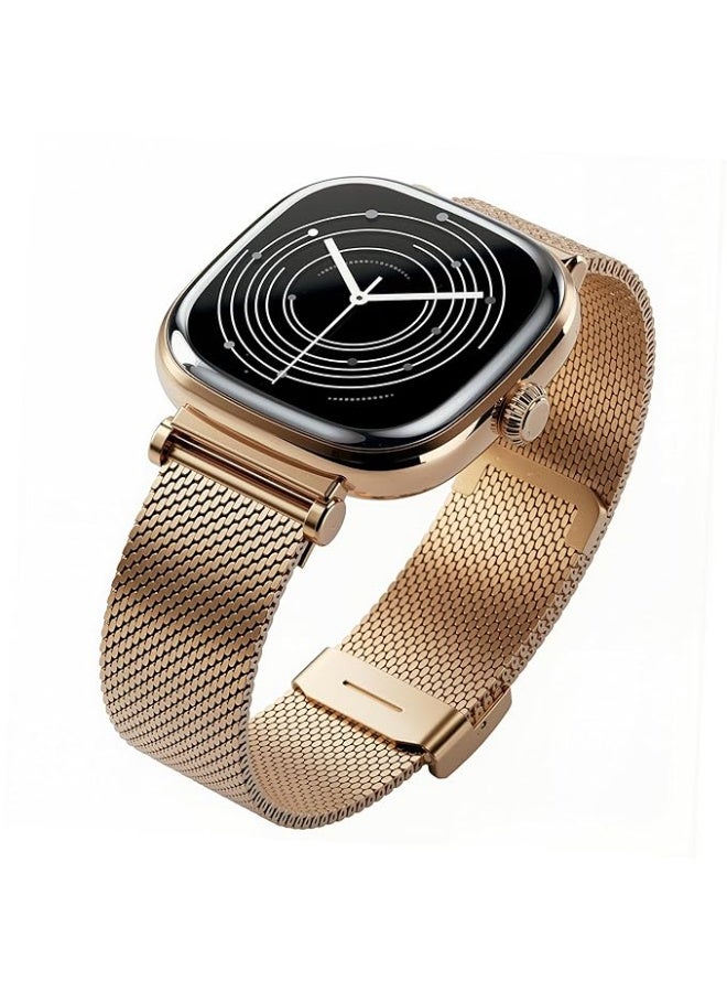 Boat Chrome Ivory Smart Watch for Women, co-Designed with GIVA, 1.7" AMOLED Display, 1000 nits Brightness, Premium Metallic Build, Female Wellness Tracker smartwatch for Women (Rose Gold) - Image 1