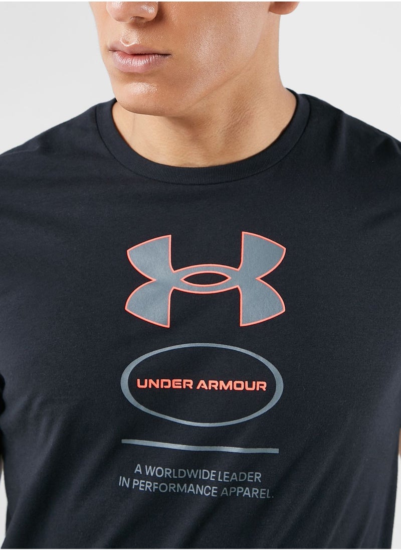 UNDER ARMOUR - Branded Gel Stack Logo T-shirt - Image 1