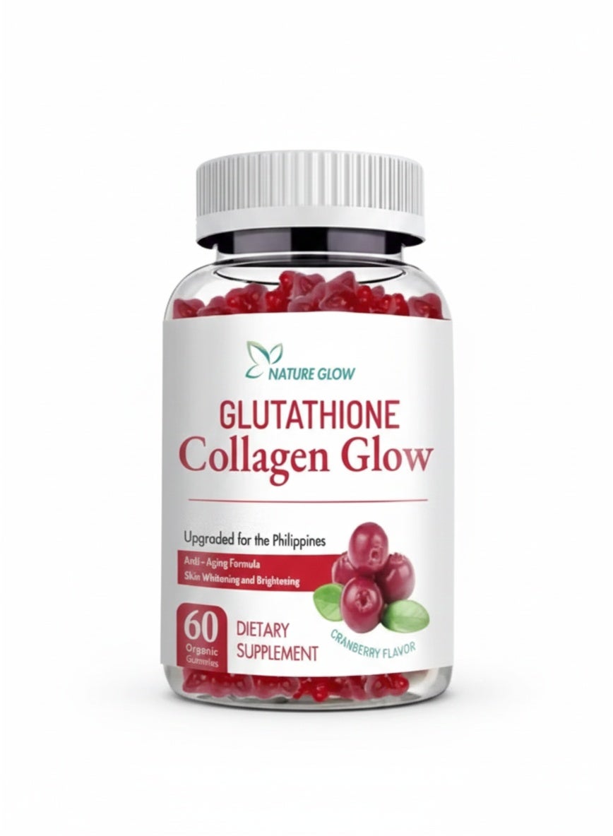 NATURE GLOW Collagen Glow Glutathione Beauty Gummies Radiant Skin & Hydration Support 60 Count | Best Price UAE | Dubai, Abu Dhabi NATURE GLOW Collagen Glow Glutathione Beauty Gummies Radiant Skin & Hydration Support 60 Count | Best Price UAE | Dubai, Abu Dhabi
