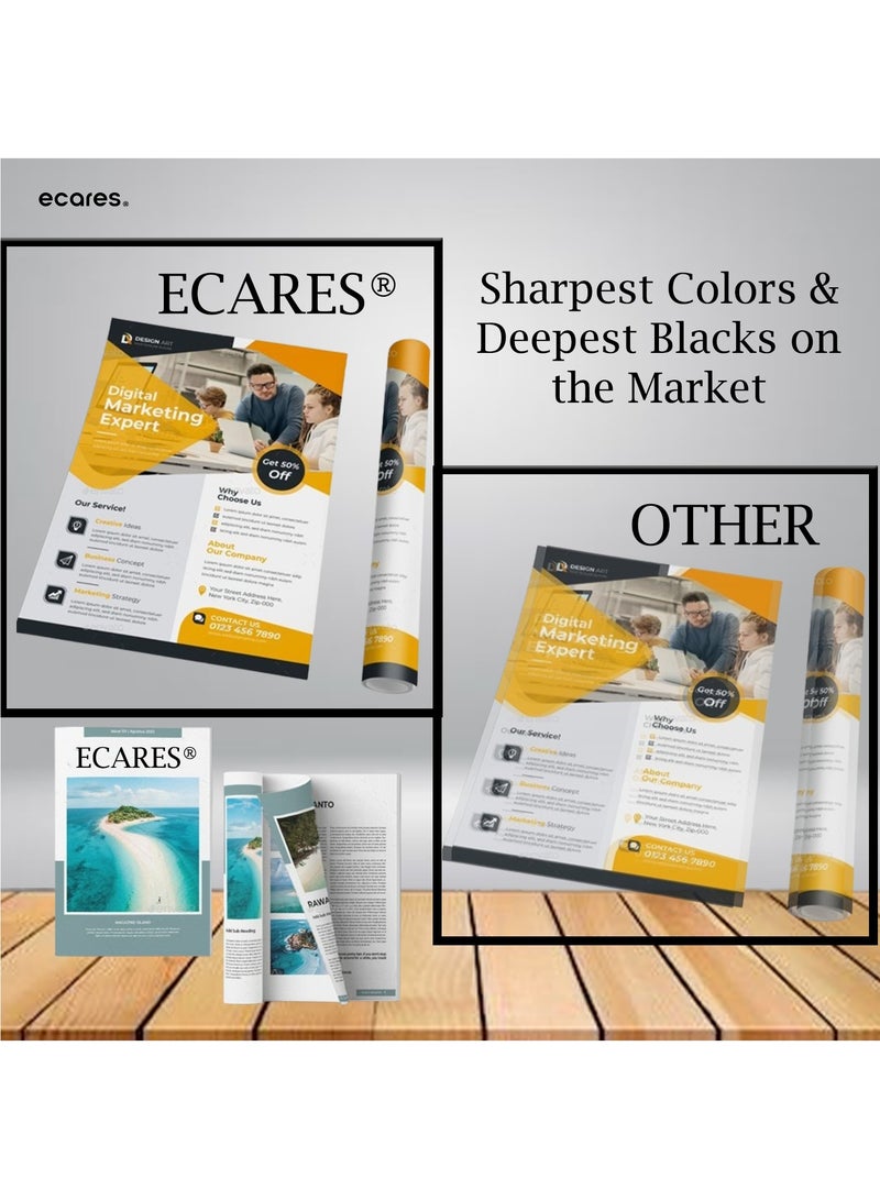 ECARES®410A Toner Cartridge CF410A with HP Color Laserjet Pro MFP M452dn M452dw M452nw M477fdw M477fnw M477fdn M377dw Printer( Black) - Image 2