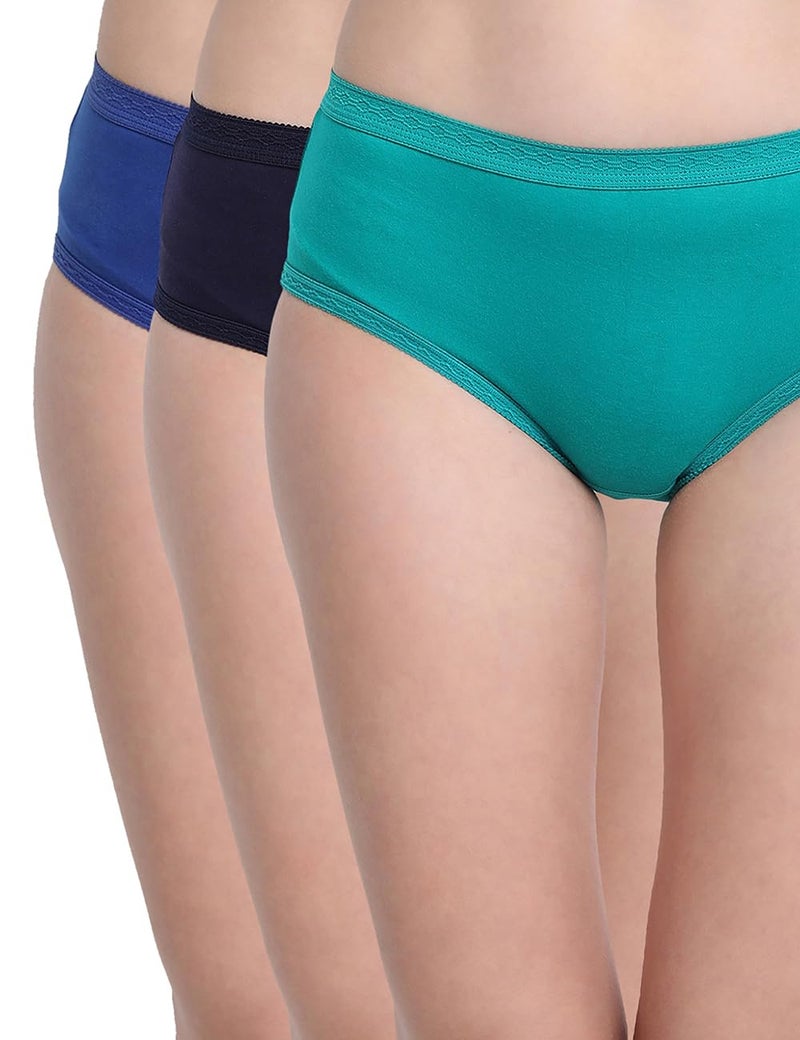 VSTAR Women's Cotton Blend Panties (Pack of 3) (JASMINE_Assorted_80 CM) - Image 2