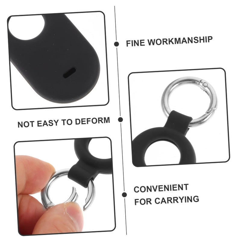 4 Pcs Locator Protective Cover with Hanging Ring Durable Hand Strap Tracer Case for Drop and Scratch Resistant Secure Fit - Image 4