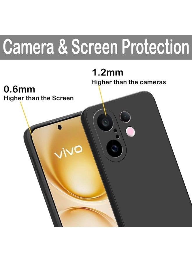 جراب سيليكون رفيع لهاتف Vivo X200 FE 5G، مزود ببطانة ناعمة، مقاوم للصدمات، يوفر حماية كاملة للجسم، متوافق مع هاتف Vivo X200 FE - Image 4