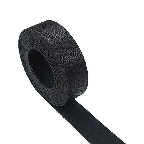 CDY Lychee Pattern Dark Brown Leather Strap 90 Inches Long 1 Inch Wide, Leather Belt Strips Very Suitable for DIY Craft Projects, Pet Collars,Belts, Keychains,Jewelry, Leather Watch (Dark Brown) - Image 2