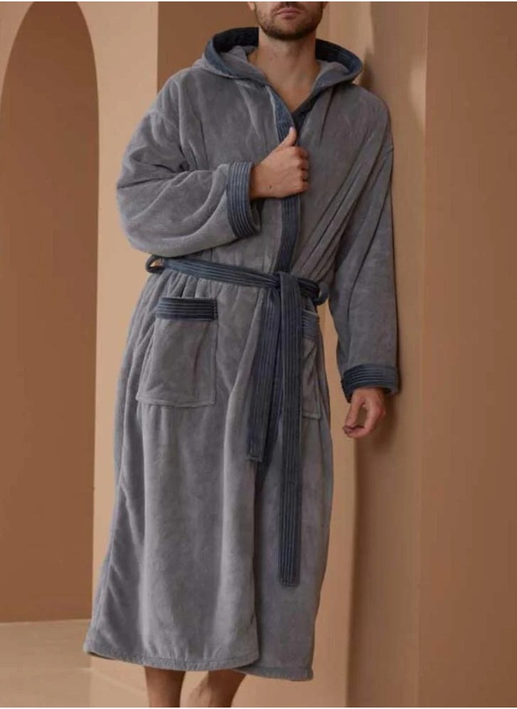 Reefi - Reefi Grey Modern Robe with A Cab - Image 1