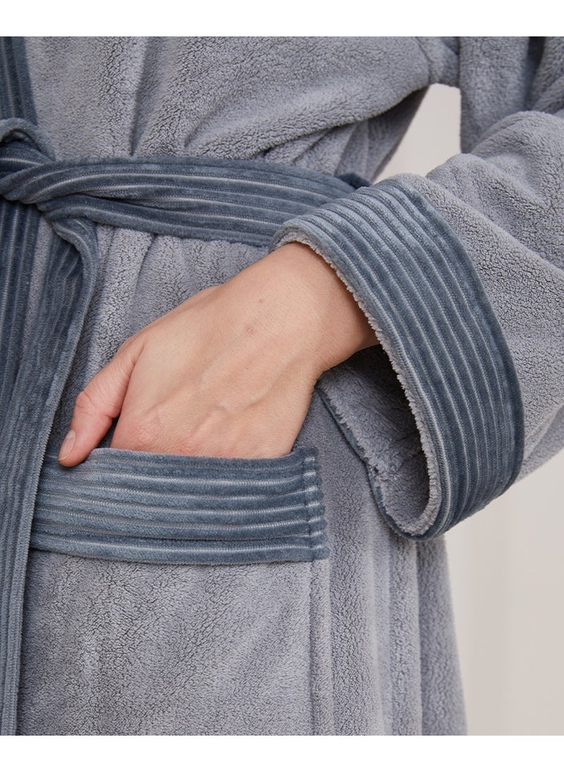 Reefi - Reefi Grey Modern Robe with A Cab - Image 1