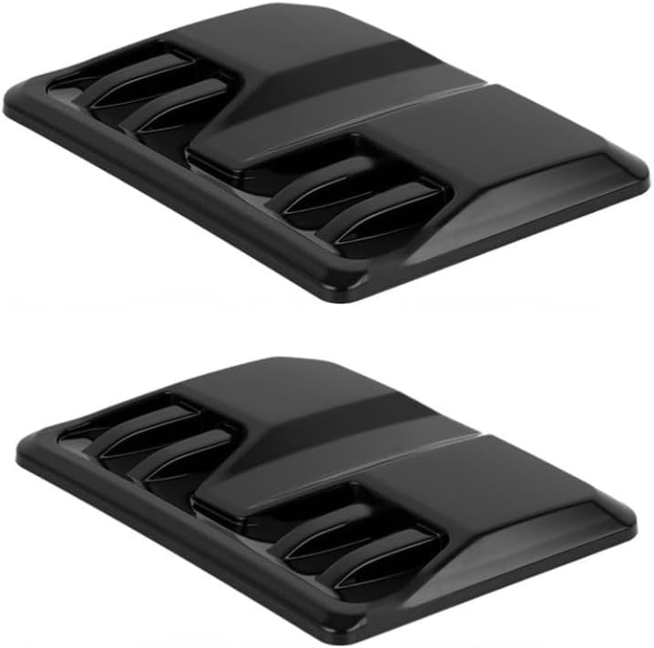 2 Pcs Bonnet Air Vent Scoop for Cadillac SRX XTS STS, Auto Front Cooling Exquisite Exterior Decorative Body Styling Accent Trim Parts,Black - Image 4