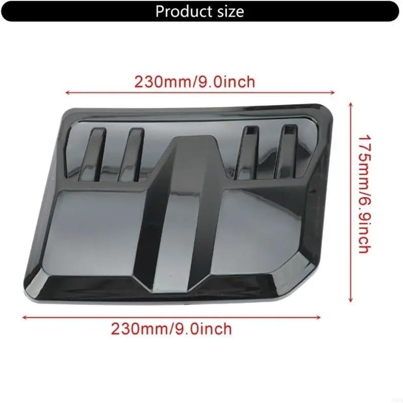 2 Pcs Bonnet Air Vent Scoop for Cadillac SRX XTS STS, Auto Front Cooling Exquisite Exterior Decorative Body Styling Accent Trim Parts,Black - Image 3