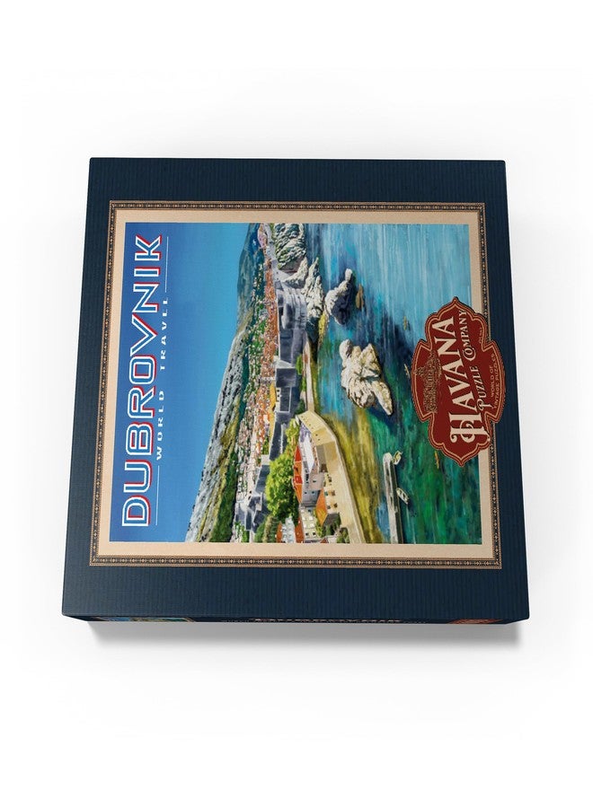 MyPuzzle.com MyPuzzle Dubrovnik, Croatia - A Jewel of The Dalmatian Coast, Vintage Travel Poster - Premium 1000 Piece Jigsaw Puzzle for Adults - Image 4