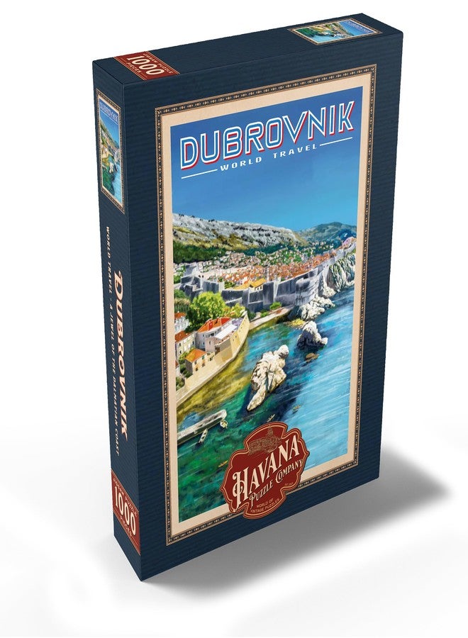 MyPuzzle.com MyPuzzle Dubrovnik, Croatia - A Jewel of The Dalmatian Coast, Vintage Travel Poster - Premium 1000 Piece Jigsaw Puzzle for Adults - Image 2