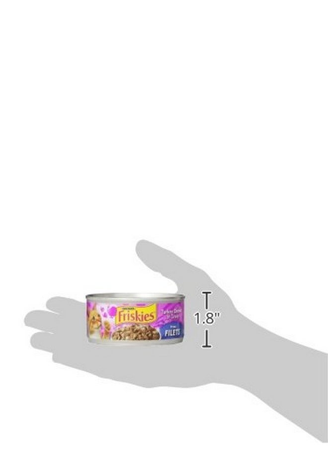 فريسكس - طعام القطط Purina Friskies Prime Filets Turkey Dinner in Wet Cat Food Gravy - (عبوة من 24 علبة) 5.5 أونصة - Image 1
