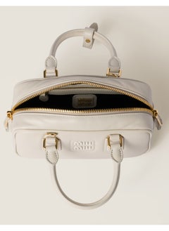 Miu Miu Miu Arcadie Leather Bag, Women's Leather Tote Bag, Women's Leather Shoulder Bag, Women's Leather Cross body Bag, Hand-bag  - Image 4