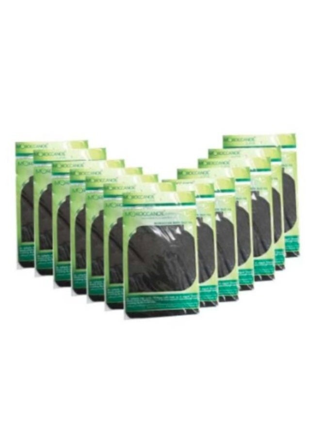 MOROCCANOIL Luffa Moroccan Bath Gloves Black 12 Piece