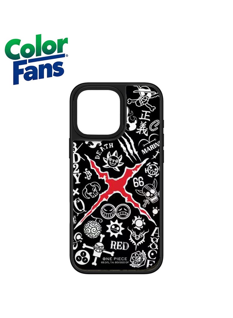 Color Fans One Piece Emblems Mirror Case - iPhone 11 Pro Max-Mirror with Black and Red Pirate Symbols