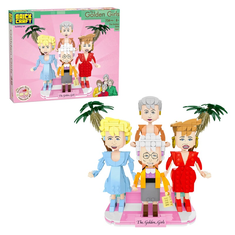 Brickcraft The Golden Girls Building Blocks Set 734 PCS Brick Toy Kit for Ages 8 Retro TV Show Collectible Figures Model Fun Display Build for Adults Fans Nostalgic Gift and Xmas Present - Image 3